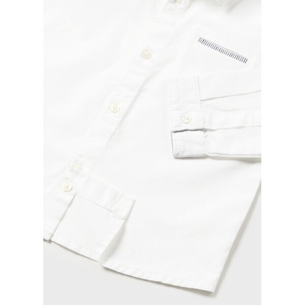 ΠΟΥΚΑΜΙΣΟ ΜΑΚΡΥΜΑΝΙΚΟ ΜΕ ΠΑΠΙΓΙΟΝ ΛΕΥΚΟ ΑΓΟΡΙ MAYORAL 24-01116-010 - Image 4