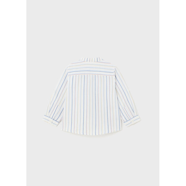 24-01117-094-L-5 ΠΑΙΔΙΚΟ ΠΟΥΚΑΜΙΣΟ  ΛΙΝΟ ΜΑΟ ΜΕ ΡΙΓΑ  ΑΓΟΡΙ ΜΠΛΕ MAYORAL 24-01117-094 - Image 3