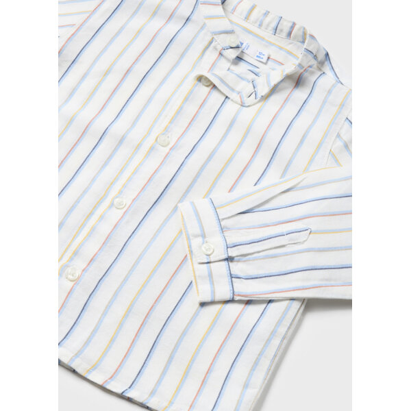 24-01117-094-L-6 ΠΑΙΔΙΚΟ ΠΟΥΚΑΜΙΣΟ  ΛΙΝΟ ΜΑΟ ΜΕ ΡΙΓΑ  ΑΓΟΡΙ ΜΠΛΕ MAYORAL 24-01117-094 - Image 4