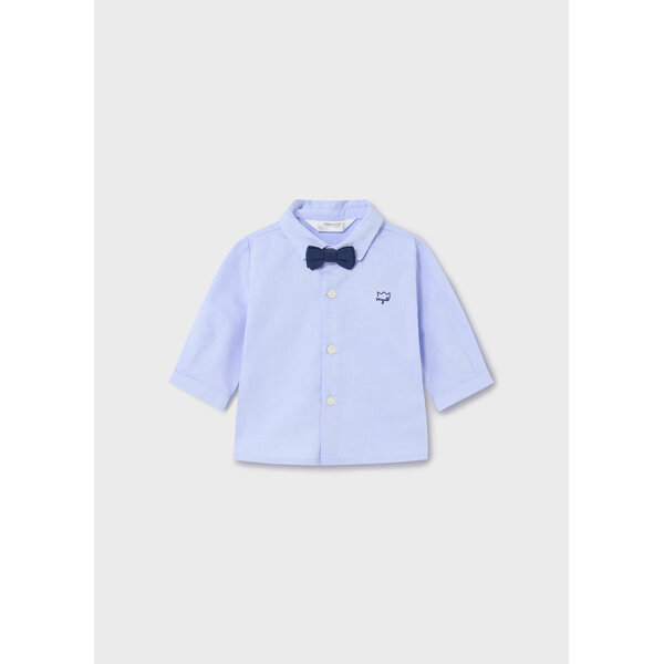 24-01196-025-L-4 Πουκάμισο γαλάζιο με παπιγιόν Mayoral 24-01196-025 - Image 1