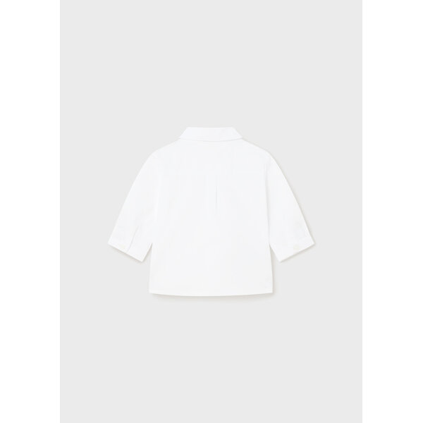 24-01196-026-L-5 Πουκάμισο λεύκο με παπιγιόν Mayoral 24-01196-026 - Image 3