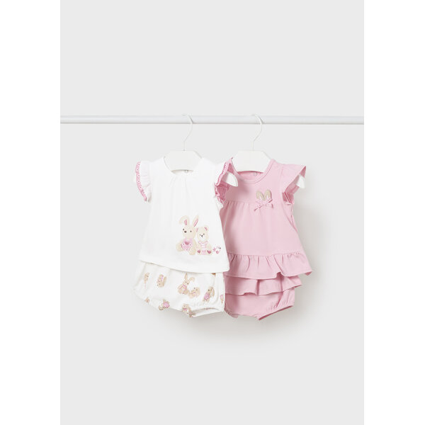 Σετ μακό με σορτσάκι 4 τεμάχια ροζ Mayoral 24-01611-061 - Image 1