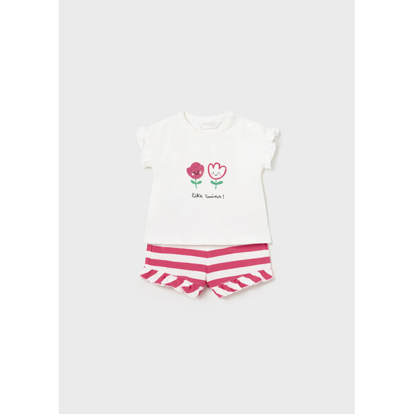Σετ με σορτσάκια μακό κορίτσι 4 τεμάχια Mayoral 24-01612-067 - Image 3