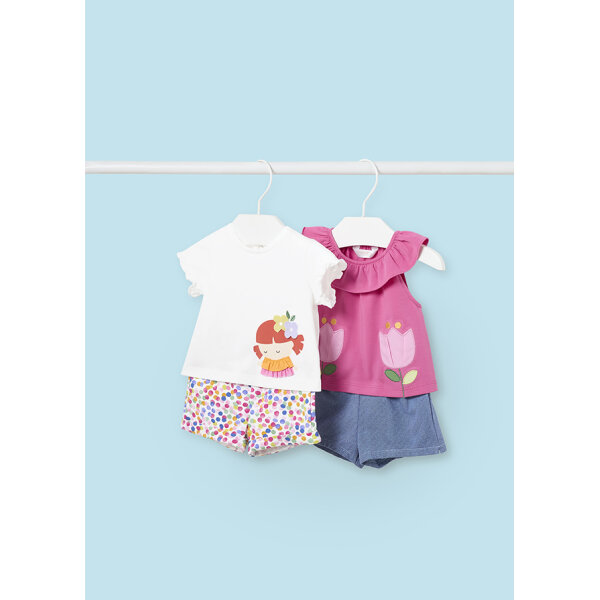 24-01634-077-L-4 Σετ με σορτσάκιa κορίτσι Mayoral 24-01634-077 - Image 1