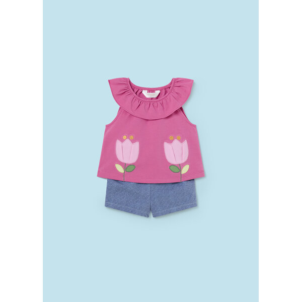 24-01634-077-L-5 Σετ με σορτσάκιa κορίτσι Mayoral 24-01634-077 - Image 3