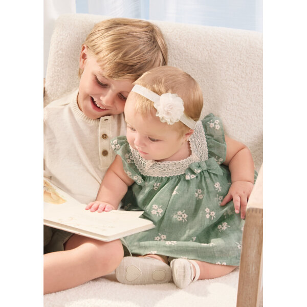 Φόρεμα κεντητό πράσινο Mayoral 24-01827-036 - Image 2