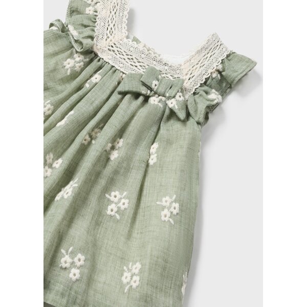 Φόρεμα κεντητό πράσινο Mayoral 24-01827-036 - Image 5