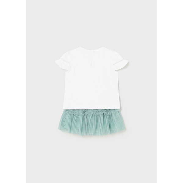 ΣΕΤ ΦΟΥΣΤΑ ΜΕ ΤΟΥΛΙ ΠΛΙΣΕ ΚΟΡΙΤΣΙ ΠΡΑΣΙΝΟ MAYORAL 24-01932-010 - Image 3