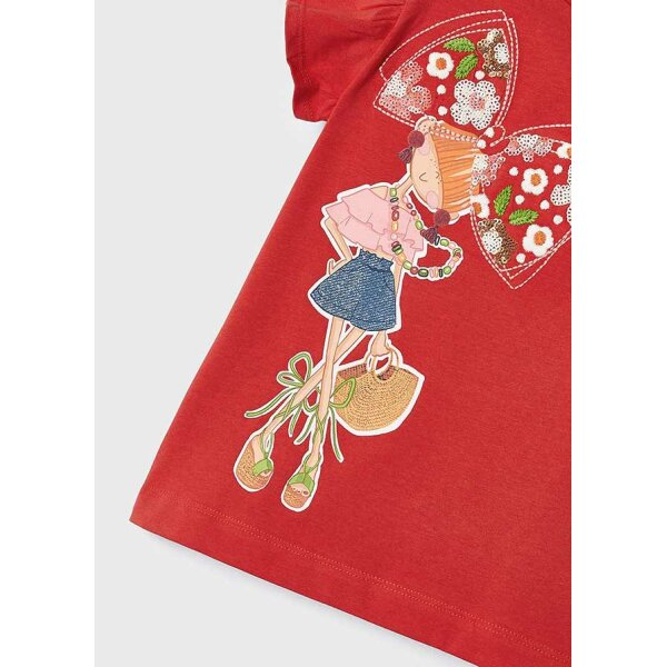 ΚΟΝΤΟΜΑΝΙΚΗ ΜΠΛΟΥΖΑ ΚΟΚΚΙΝΗ   ΚΟΡΙΤΣΙ MAYORAL 24-03091-058 - Image 4