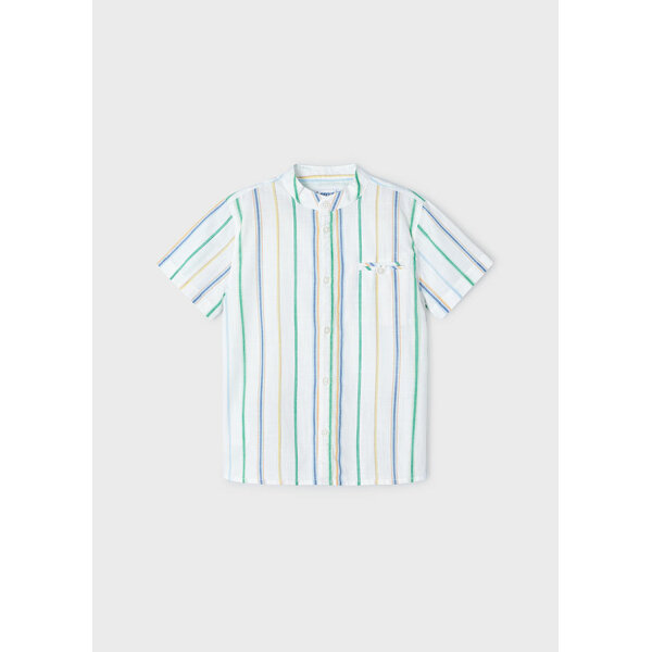 24-03115-093-L-4 ΠΟΥΚΑΜΙΣΟ ΚΟΝΤΟΜΑΝΙΚΟ ΜΑΟ ΜΕ ΡΙΓΕΣ  ΠΡΑΣΙΝΟ ΑΓΟΡΙ MAYORAL 24-03115-093 - Image 1