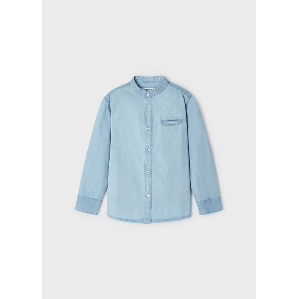 ΠΟΥΚΑΜΙΣΟ ΜΑΚΡΥΜΑΝΙΚΟ ΜΠΛΕ ΜΑΟ ΓΙΑΚΑ ΑΓΟΡΙ MAYORAL 24-03125-005 - Image 3