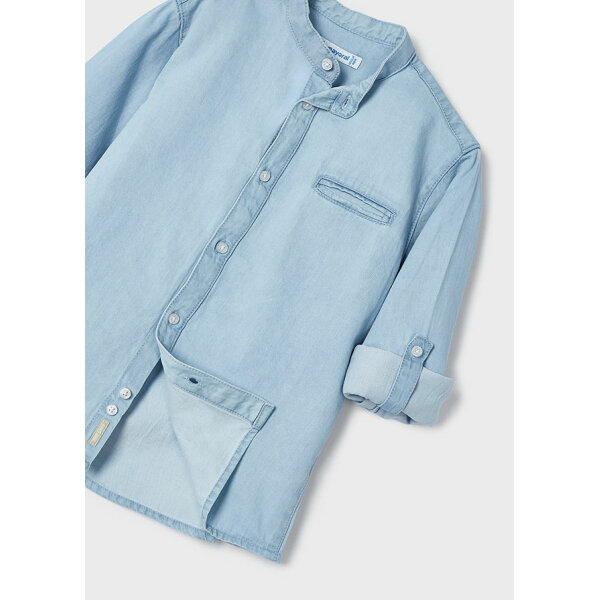 ΠΟΥΚΑΜΙΣΟ ΜΑΚΡΥΜΑΝΙΚΟ ΜΠΛΕ ΜΑΟ ΓΙΑΚΑ ΑΓΟΡΙ MAYORAL 24-03125-005 - Image 4