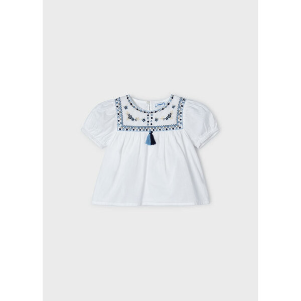 ΠΟΥΚΑΜΙΣΑ ME KENTHMA  ΛΕΥΚΗ ΚΟΡΙΤΣΙ MAYORAL 24-03180-027 - Image 3