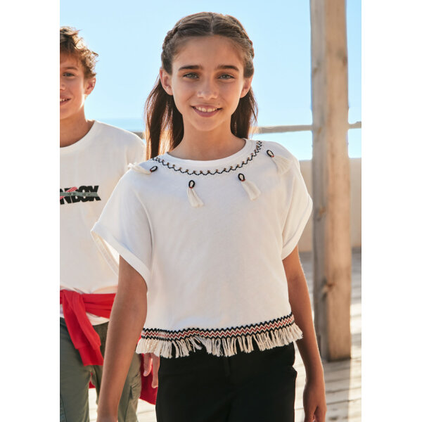 ΜΠΛΟΥΖΑ ΚΟΝΤΟΜΑΝΙΚΗ ΜΕ ΚΡΟΣΙΑ ΕΚΡΟΥ ΚΟΡΙΤΣΙ MAYORAL 24-06006-086 - Image 1