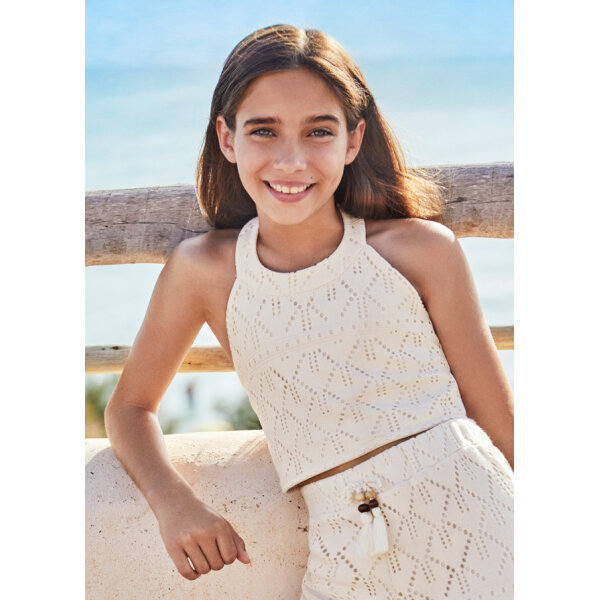 ΤΟΠ ΔΙΑΤΡΗΤΟ  ΚΟΡΙΤΣΙ ΕΚΡΟΥ MAYORAL 24-06025-089 - Image 1