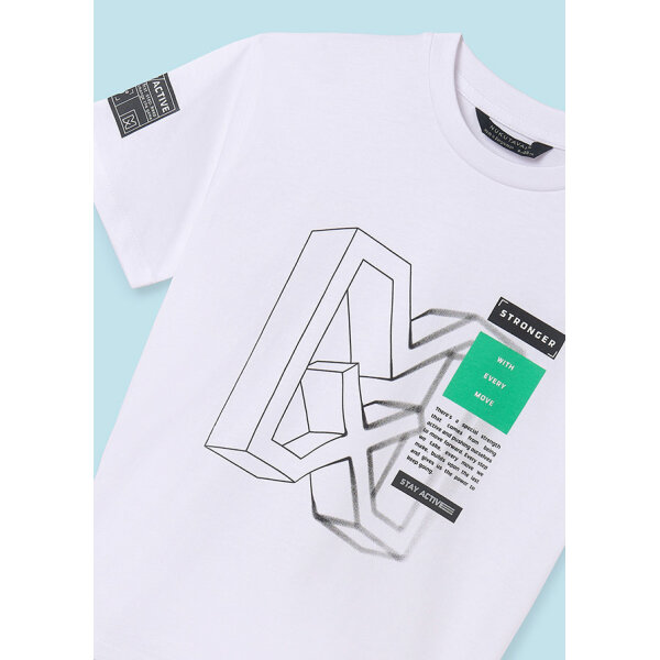 ΜΠΛΟΥΖΑ ΚΟΝΤΟΜΑΝΙΚΗ ΜΕ ΤΥΠΩΜΑ ΛΕΥΚΗ ΑΓΟΡΙ MAYORAL 24-06045-068 - Image 4