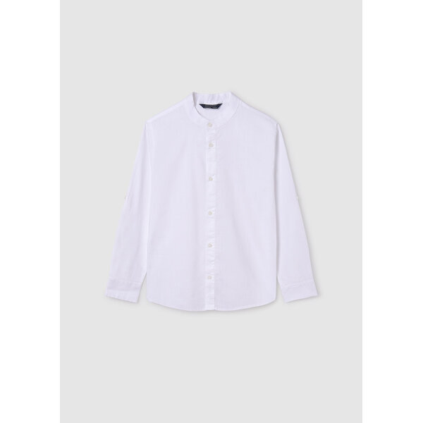 ΠΟΥΚΑΜΙΣΟ ΜΑΚΡΥΜΑΝΙΚΟ ΛΕΥΚΟ ΜΕ ΜΑΟ ΓΙΑΚΑ ΑΓΟΡΙ MAYORAL 24-06121-043 - Image 4