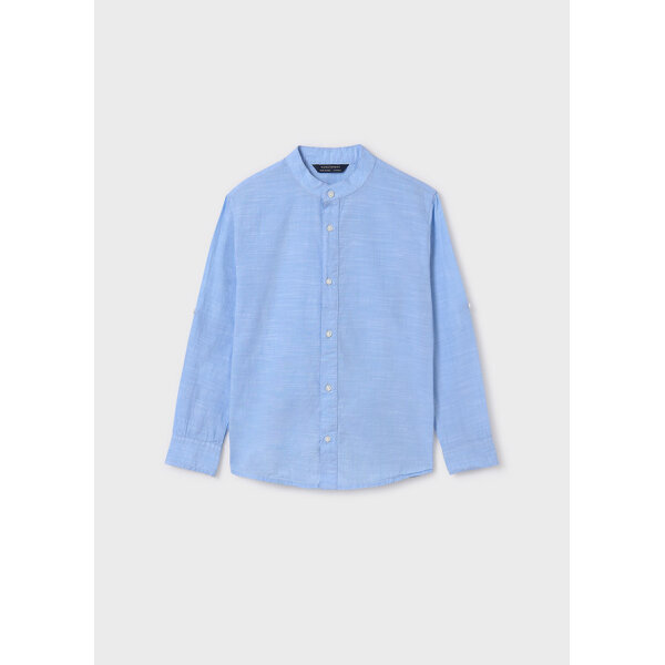 ΠΟΥΚΑΜΙΣΟ ΜΑΚΡΥΜΑΝΙΚΟ ΓΑΛΑΖΙΟ ΜΕ ΜΑΟ ΓΙΑΚΑ ΑΓΟΡΙ MAYORAL 24-06121-044 - Image 2