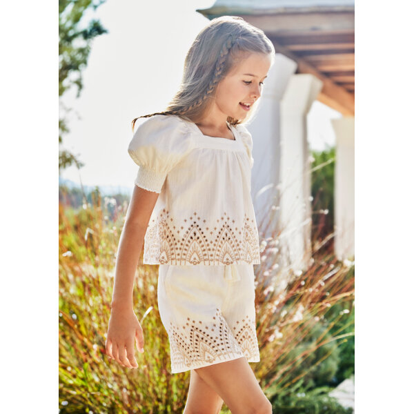 ΠΑΝΤΕΛΟΝΙ ΚΟΝΤΟ  ΜΕ ΚΕΝΤΗΜΑΤΑ ΜΠΕΖ ΚΟΡΙΤΣΙ MAYORAL 24-06271-032 - Image 1