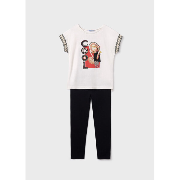 24-06759-037-L-4 ΣΕΤ ΜΠΛΟΥΖΑ ΜΕ ΚΟΛΑΝ  ΜΑΥΡΟ ΚΟΡΙΤΣΙ MAYORAL 24-06759-037 - Image 2