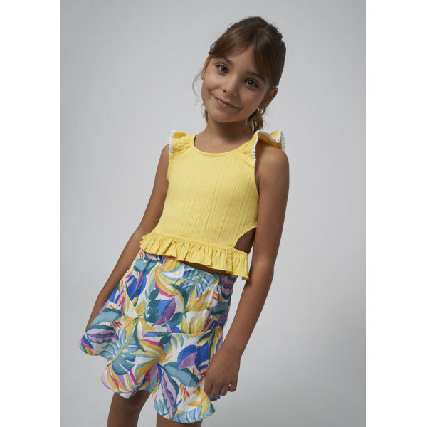 ΣΕΤ ΜΕ ΦΟΥΣΤΑ ΣΤΑΜΠΩΤΗ ΚΙΤΡΙΝΗ ΚΟΡΙΤΣΙ MAYORAL 24-06967-023 - Image 1