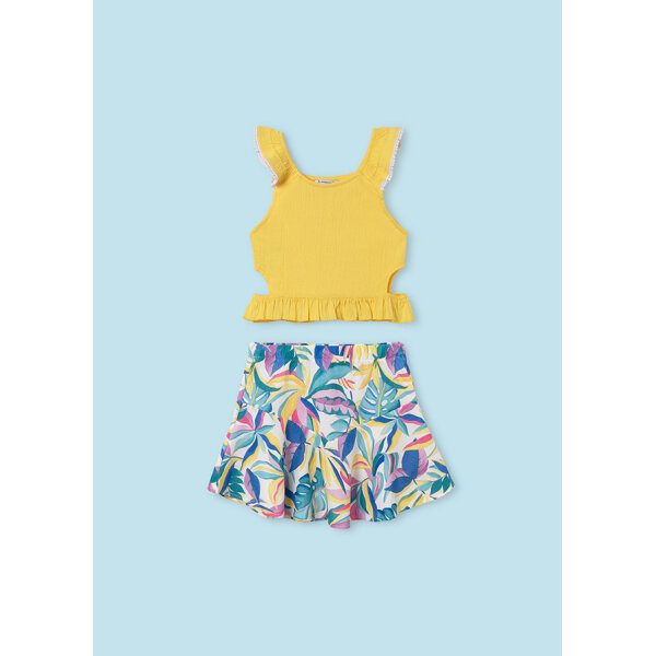 ΣΕΤ ΜΕ ΦΟΥΣΤΑ ΣΤΑΜΠΩΤΗ ΚΙΤΡΙΝΗ ΚΟΡΙΤΣΙ MAYORAL 24-06967-023 - Image 2