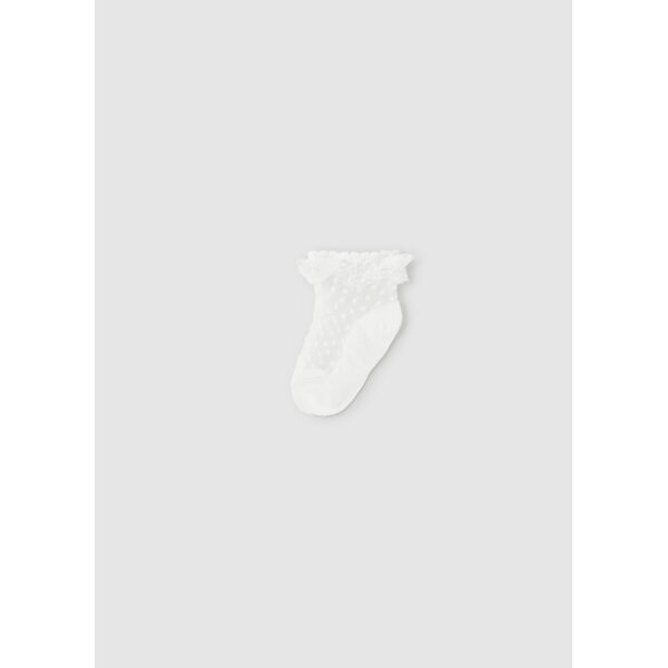 ΚΑΛΤΣΑΚΙ ΠΛΟΥΜΕΤΙ ΛΕΥΚΟ ΚΟΡΙΤΣΙ MAYORAL 24-10654-067 - Image 1