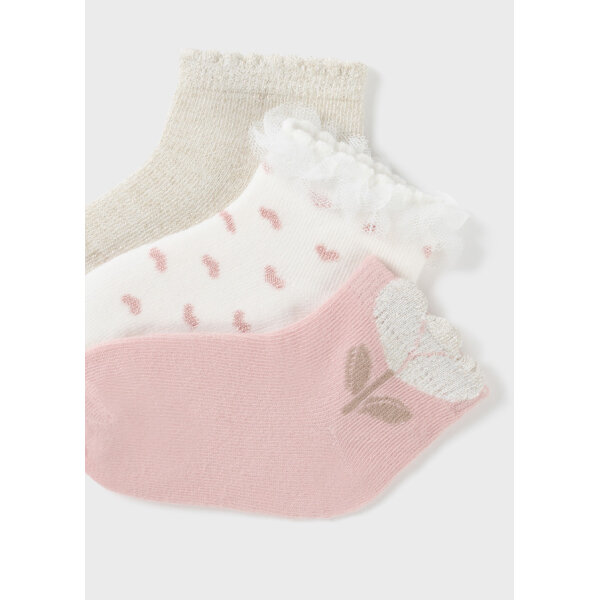 24-10656-036-L-5 ΣΕΤ 3 ΚΑΛΤΣΑΚΙΑ  ΡΟΖ ΚΟΡΙΤΣΙ MAYORAL 24-10656-036 - Image 3