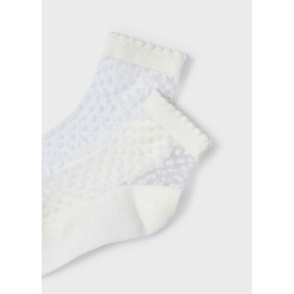 24-10710-035-L-5 ΚΑΛΤΣΑΚΙ ΜΕ ΔΑΝΤΕΛΑ  ΕΚΡΟΥ ΚΟΡΙΤΣΙ MAYORAL 24-10710-035 - Image 2