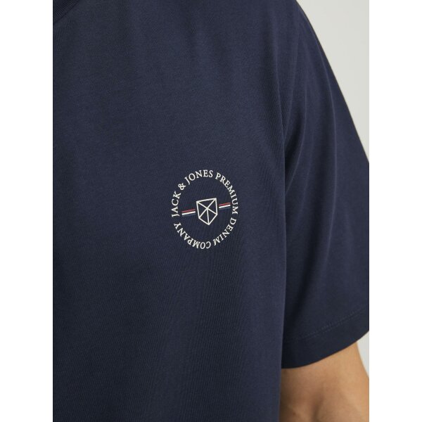 Ανδρική Μπλούζα Κοντομάνικη  Jack  & Jones 12241894 Μπλε - Image 6