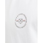 Ανδρική Μπλούζα Κοντομάνικη Jack & Jones 12241894 Λευκό - Image 2