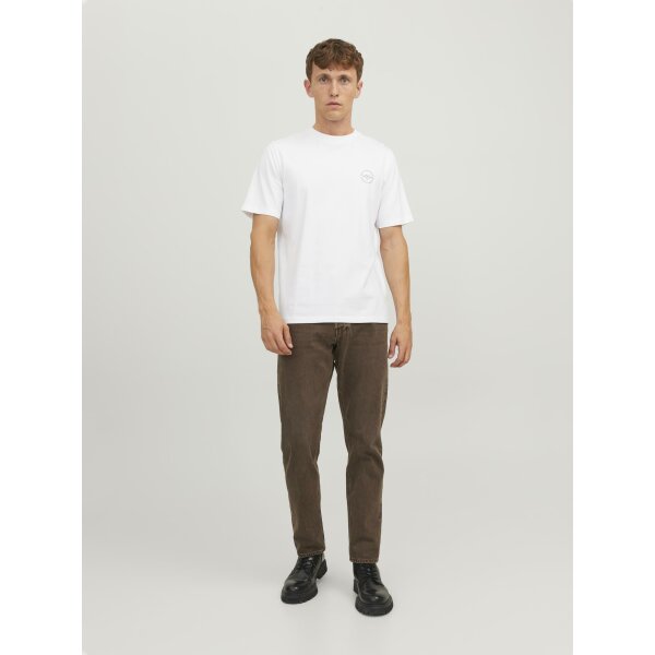 Ανδρική Μπλούζα Κοντομάνικη  Jack  & Jones 12241894 Λευκό - Image 3