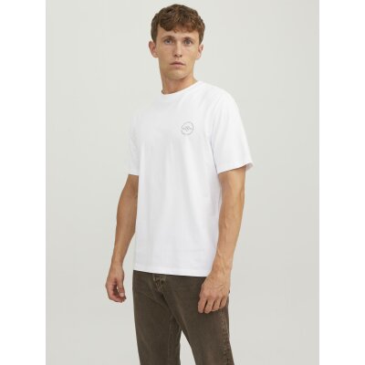 Ανδρική Μπλούζα Κοντομάνικη Jack & Jones 12241894 Λευκό