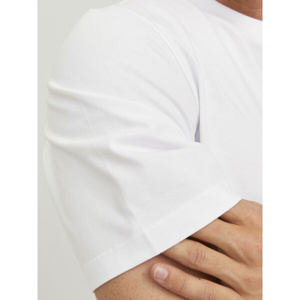 Ανδρική Μπλούζα Κοντομάνικη  Jack  & Jones 12241894 Λευκό - Image 6