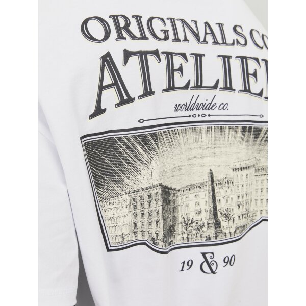 Ανδρική Μπλούζα Κοντομάνικη  Oversize Fit Jack  & Jones 12252644 Λευκό - Image 7