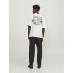 Ανδρική Μπλούζα Κοντομάνικη Oversize Fit Jack & Jones 12252644 Λευκό - Image 8