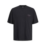 Ανδρική Μπλούζα Κοντομάνικη Oversize Fit Jack & Jones 12252644 Μαύρο