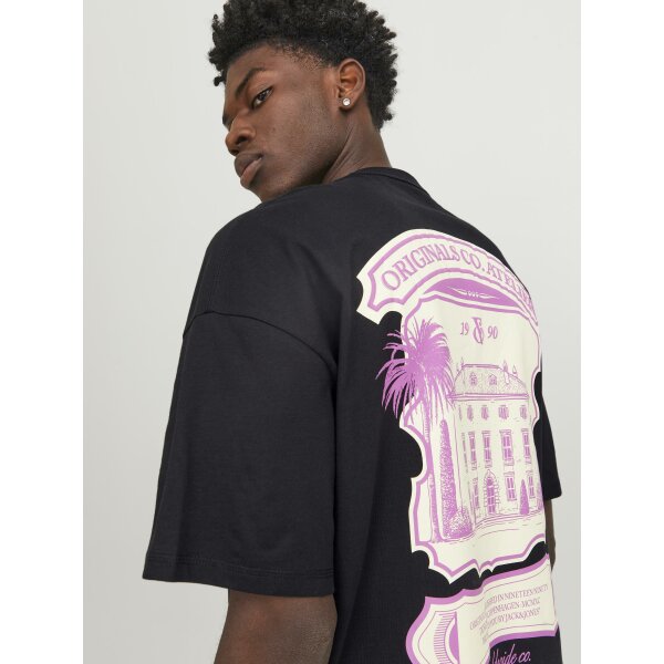 Ανδρική Μπλούζα Κοντομάνικη  Oversize Fit Jack  & Jones 12252644 Μαύρο - Image 3