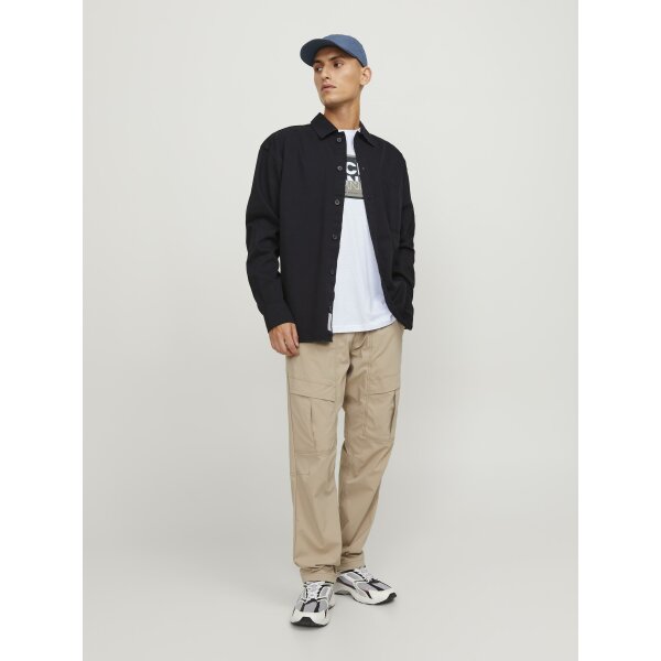 JCOLOGAN TEE SS CREW NECK SS24 Ανδρική Μπλούζα Κοντομάνικη  Jack  & Jones 12253442 Λευκό - Image 2