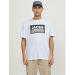 Ανδρική Μπλούζα Κοντομάνικη Jack & Jones 12253442 Λευκό - Image 3