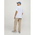 Ανδρική Μπλούζα Κοντομάνικη Jack & Jones 12253442 Λευκό - Image 4