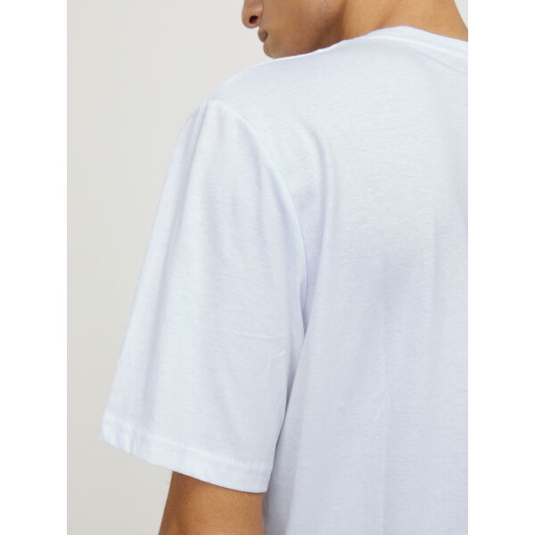 JCOLOGAN TEE SS CREW NECK SS24 Ανδρική Μπλούζα Κοντομάνικη  Jack  & Jones 12253442 Λευκό - Image 6