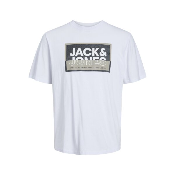 JACK&JONES_All-year_4444268_12253442 Ανδρική Μπλούζα Κοντομάνικη  Jack  & Jones 12253442 Λευκό - Image 1