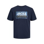 Ανδρική Μπλούζα Κοντομάνικη Jack & Jones 12253442 Μπλε
