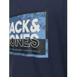 Ανδρική Μπλούζα Κοντομάνικη Jack & Jones 12253442 Μπλε - Image 3