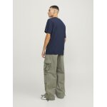 Ανδρική Μπλούζα Κοντομάνικη Jack & Jones 12253442 Μπλε - Image 5