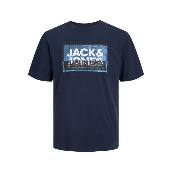 JACK&JONES_All-year_4444269_12253442 Ανδρική Μπλούζα Κοντομάνικη Jack & Jones 12253442 Μπλε - Image 1
