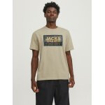 Ανδρική Μπλούζα Κοντομάνικη Jack & Jones 12253442 Εκρού - Image 2