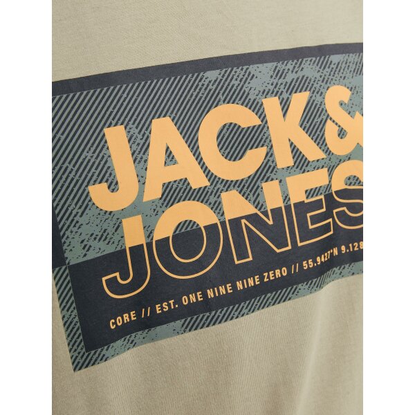 Ανδρική Μπλούζα Κοντομάνικη  Jack  & Jones 12253442 Εκρού - Image 7