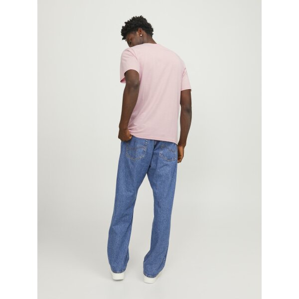 Ανδρική Μπλούζα Κοντομάνικη  Jack  & Jones 12250411 ΡΟΖ - Image 3